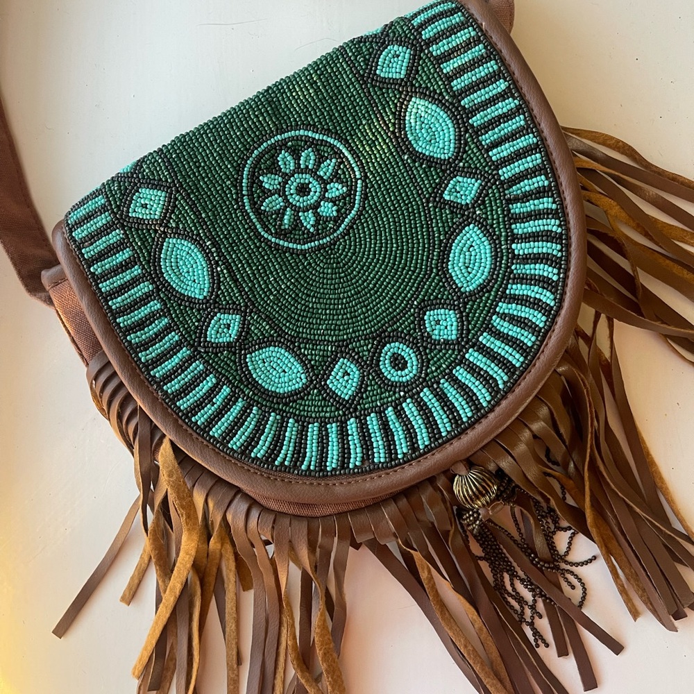 EARTHBOUND BEADED PURSE
